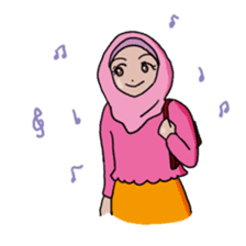 Floral girls sticker #3151193