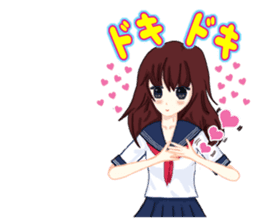 Daily life of the girl who is in love. 2 sticker #3151766