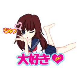 Daily life of the girl who is in love. 2 sticker #3151779
