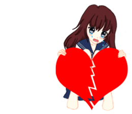 Daily life of the girl who is in love. 2 sticker #3151786