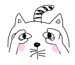 Pleasant life of a pretty cat! sticker #3152484