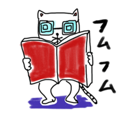 Pleasant life of a pretty cat! sticker #3152489