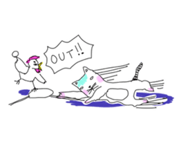 Pleasant life of a pretty cat! sticker #3152494