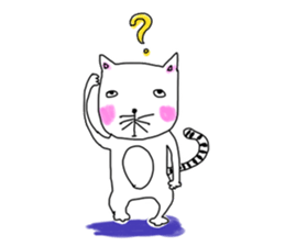 Pleasant life of a pretty cat! sticker #3152497