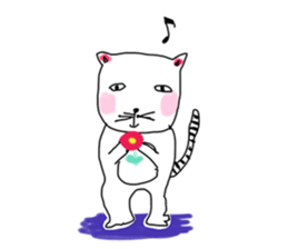 Pleasant life of a pretty cat! sticker #3152502