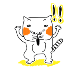 Pleasant life of a pretty cat! sticker #3152510