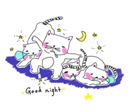 Pleasant life of a pretty cat! sticker #3152522
