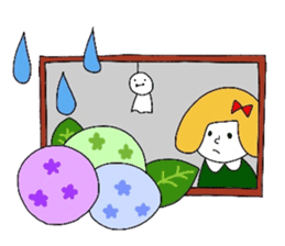 Everyday girls and rabbit 2 sticker #3152899