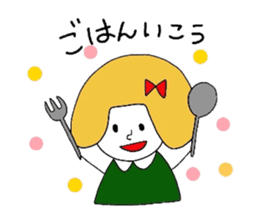 Everyday girls and rabbit 2 sticker #3152912
