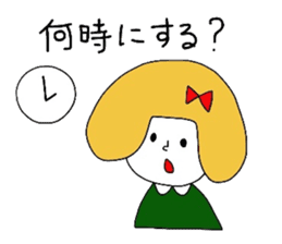 Everyday girls and rabbit 2 sticker #3152914