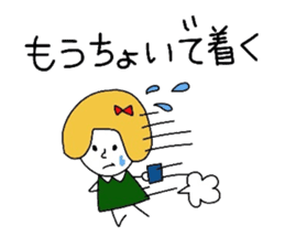 Everyday girls and rabbit 2 sticker #3152917