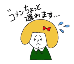 Everyday girls and rabbit 2 sticker #3152919