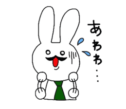Everyday girls and rabbit 2 sticker #3152921