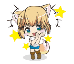 a fox "Konchan"Ver.2(No Word Ver) sticker #3155211