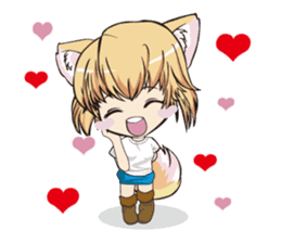 a fox "Konchan"Ver.2(No Word Ver) sticker #3155219