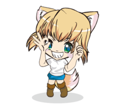 a fox "Konchan"Ver.2(No Word Ver) sticker #3155221