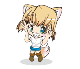 a fox "Konchan"Ver.2(No Word Ver) sticker #3155221