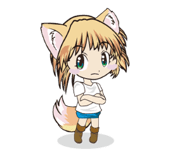 a fox "Konchan"Ver.2(No Word Ver) sticker #3155224