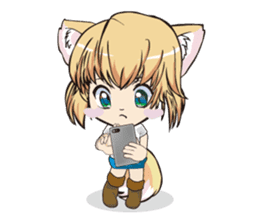 a fox "Konchan"Ver.2(No Word Ver) sticker #3155225
