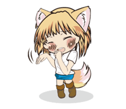 a fox "Konchan"Ver.2(No Word Ver) sticker #3155227