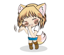 a fox "Konchan"Ver.2(No Word Ver) sticker #3155227