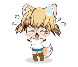 a fox "Konchan"Ver.2(No Word Ver) sticker #3155228