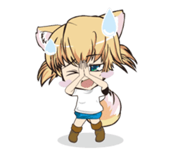 a fox "Konchan"Ver.2(No Word Ver) sticker #3155229