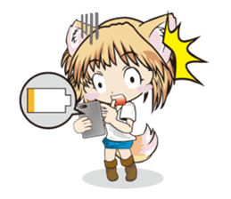 a fox "Konchan"Ver.2(No Word Ver) sticker #3155233