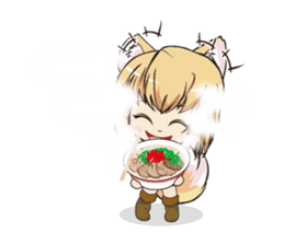 a fox "Konchan"Ver.2(No Word Ver) sticker #3155237