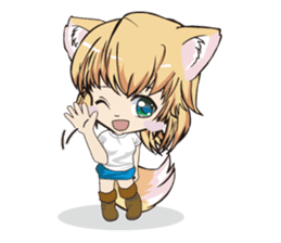 a fox "Konchan"Ver.2(No Word Ver) sticker #3155246