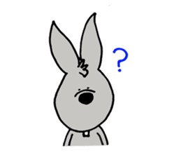 rabbit with bird sticker #3156283