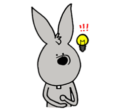 rabbit with bird sticker #3156284