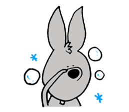 rabbit with bird sticker #3156287