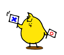 rabbit with bird sticker #3156288