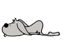 rabbit with bird sticker #3156301