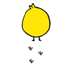 rabbit with bird sticker #3156303