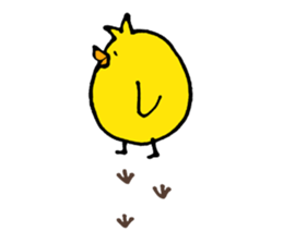 rabbit with bird sticker #3156304