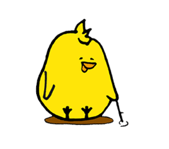 rabbit with bird sticker #3156307