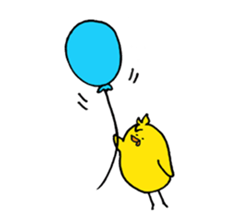 rabbit with bird sticker #3156312