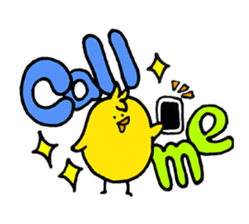 rabbit with bird sticker #3156322