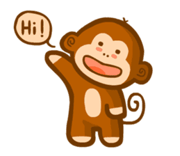 Monmon the Monkey sticker #3156843