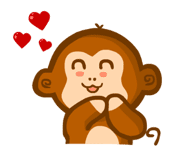 Monmon the Monkey sticker #3156851