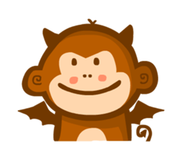 Monmon the Monkey sticker #3156864
