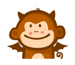 Monmon the Monkey sticker #3156864