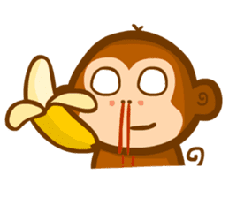 Monmon the Monkey sticker #3156866