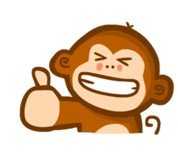Monmon the Monkey sticker #3156869