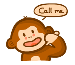 Monmon the Monkey sticker #3156875