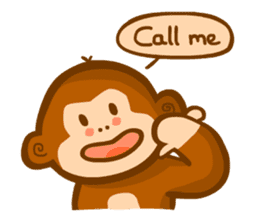 Monmon the Monkey sticker #3156875