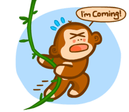 Monmon the Monkey sticker #3156879