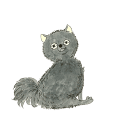 Blak Pomeranian Kokkun sticker #3157045